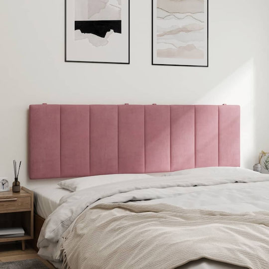 vidaXL Fabric Pink Pillow for Bed Headboard 160x45cm