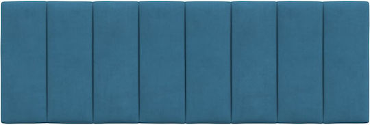 vidaXL Fabric Bed Headboard Cushion Blue 120x45cm