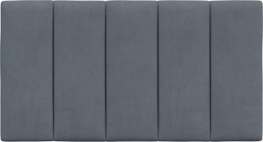 vidaXL Fabric Back Cushion for Bed Headboard Dark Gray 80x45cm