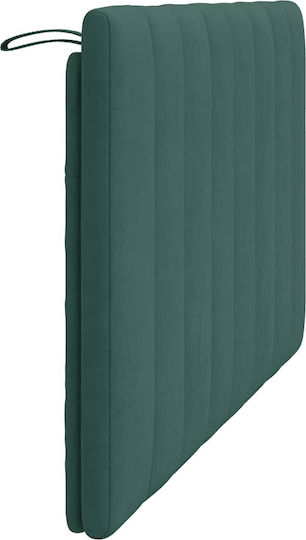 vidaXL Fabric Back Cushion Dark Green 120x45cm for Bed Headboard