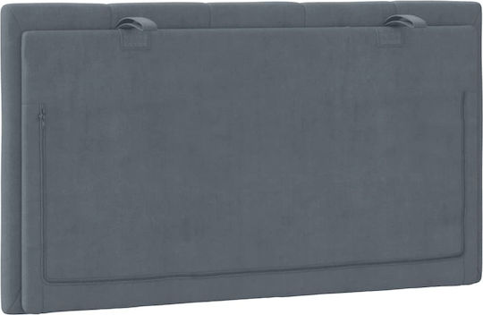 vidaXL Fabric Back Cushion for Bed Headboard Dark Gray 80x45cm