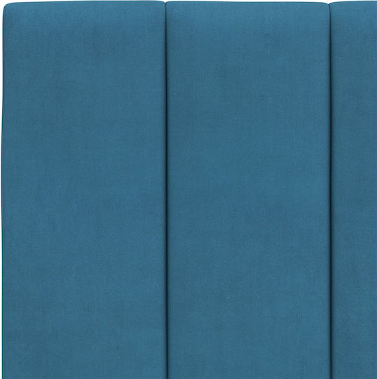 vidaXL Fabric Bed Headboard Cushion Blue 120x45cm