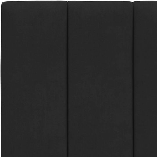 vidaXL Back Cushion For Fabric Black Bed Headboard 80x45cm