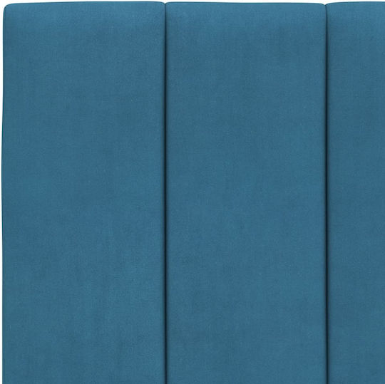 vidaXL Fabric Bed Headboard Cushion Blue 80x45cm