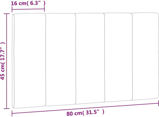 vidaXL Fabric Pink Bed Headboard Cushion 80x45cm
