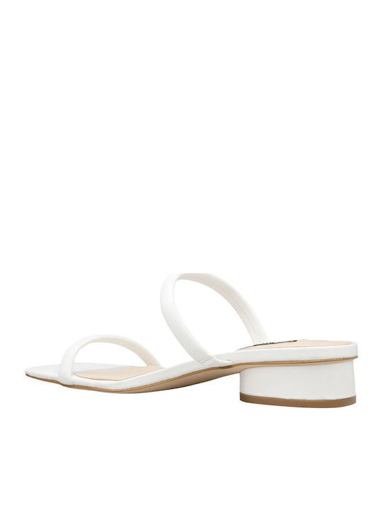 Women's Flat Sandals in White Color