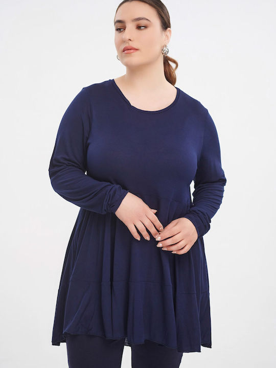 Women's Blouse Long Sleeve Blue