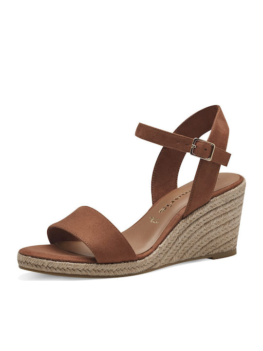 Anatomic Women's Ankle Strap Platforms Tabac Brown
