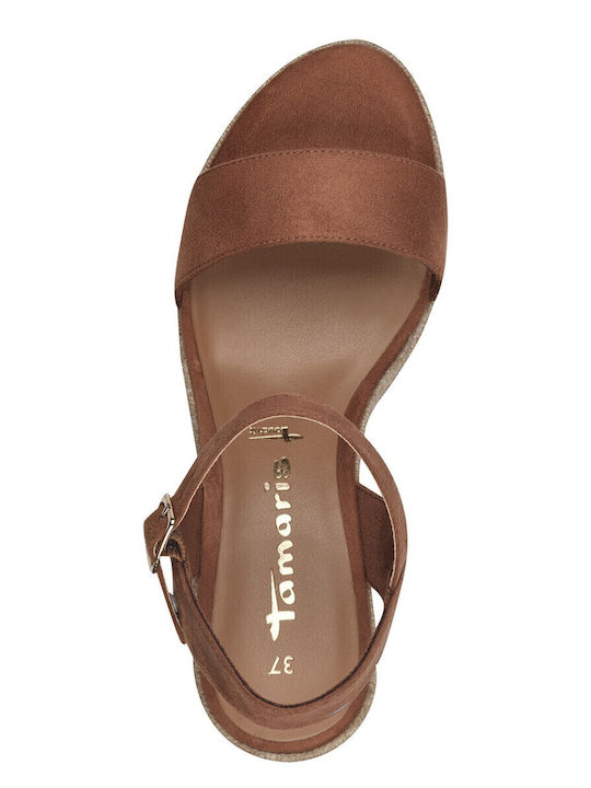 Anatomic Women's Ankle Strap Platforms Tabac Brown