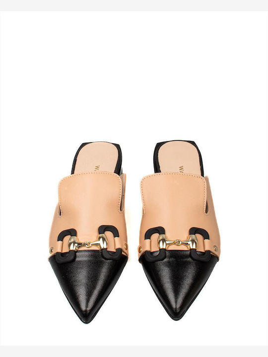 Flat Mules σε Καφέ Χρώμα