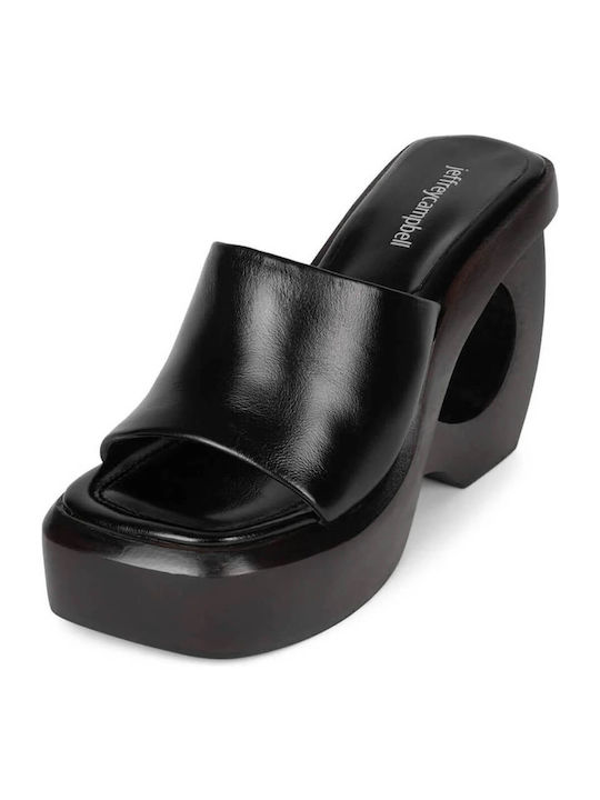 Jeffrey Campbell Chunky Heel Mules Black