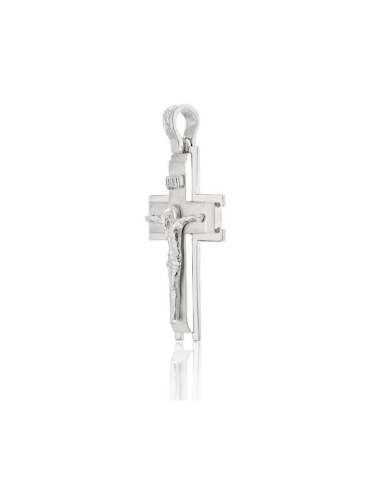 Fa Cad'oro Weißgold Kreuz 14K