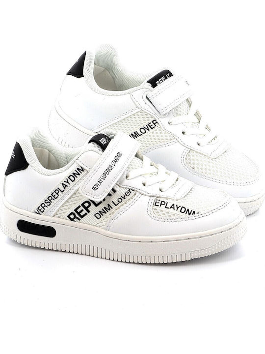 Kids' Low Casual Shoe Replay Color White Gbz43.000.c0004sw