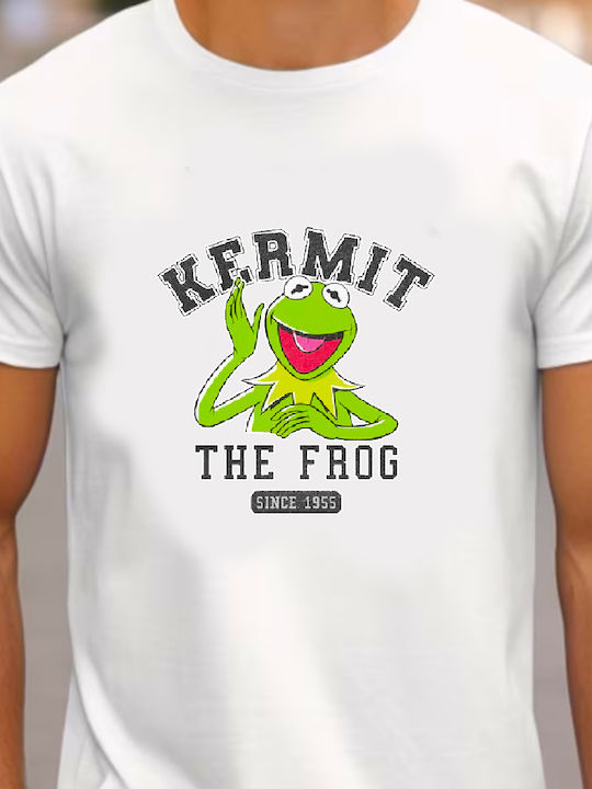 Fruit of the Loom The Muppet Show Kermit The Frog Original T-shirt Λευκό Βαμβακερό