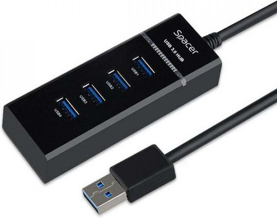 Spacer Hub 4 Θυρών USB 3.0 με σύνδεση USB-A