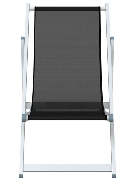 Liegestühle Aluminium Black 2Stück 57x97.5x80cm