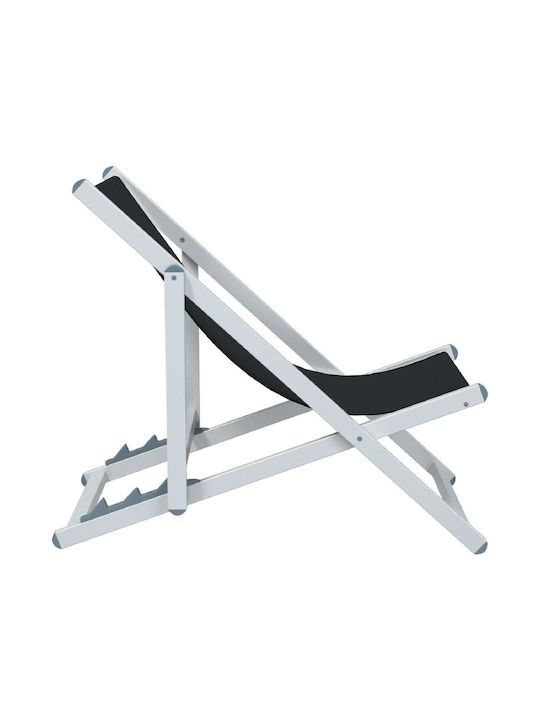 Liegestühle Aluminium Black 2Stück 57x97.5x80cm