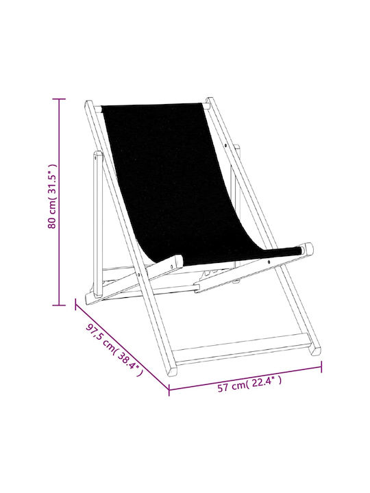 Σεζλόνγκ Αλουμινίου Γκρι 2τμχ 57x97.5x80cm