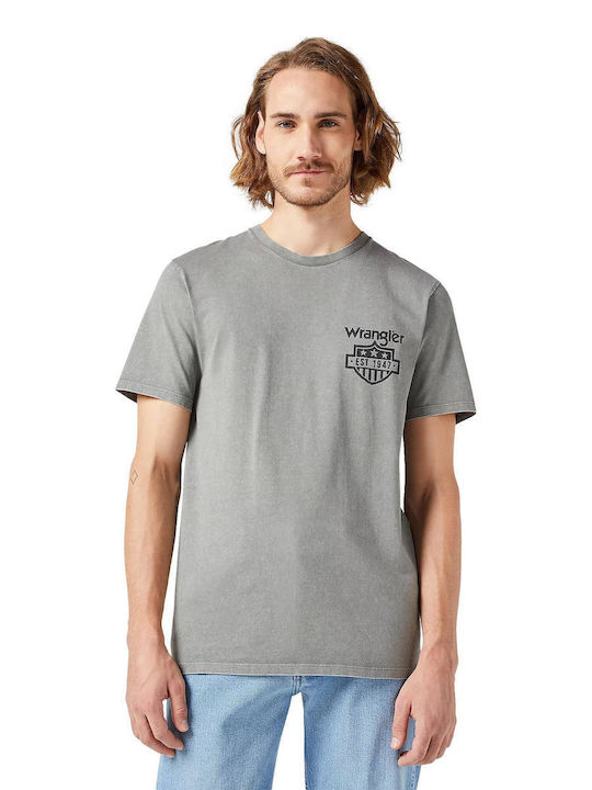 Wrangler Men's Short Sleeve T-shirt Gray