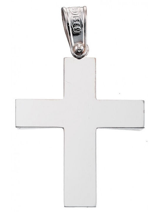 Cross White Gold St469 Stavros 14 Carat 14 Carat Cross