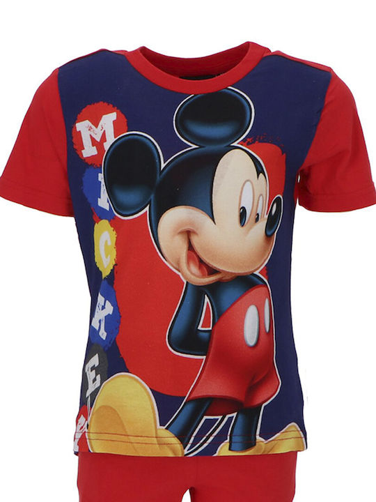 Disney Kids Pyjamas Summer Cotton red Mickey Mouse