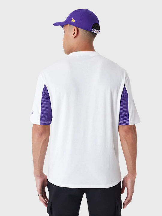 New Era Los Angeles Herren Sport T-Shirt Kurzarm Weiß