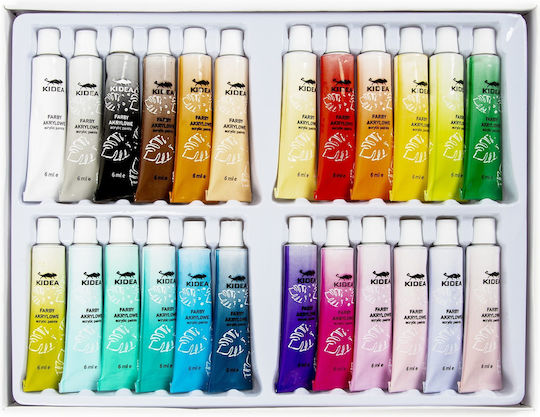 Kidea Acrylic Paint Set in Multicolour color 6ml 24pcs