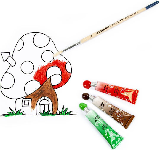 Kidea Acrylic Paint Set in Multicolour color 6ml 24pcs