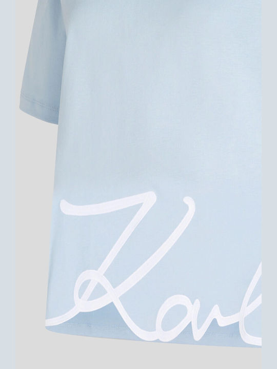 Karl Lagerfeld Women's T-shirt Light Blue