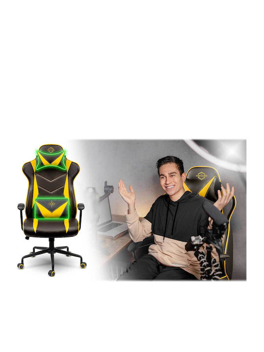 Sofotel Blitzcrank Καρέκλα Gaming Δερματίνης Μαύρο / Κίτρινο