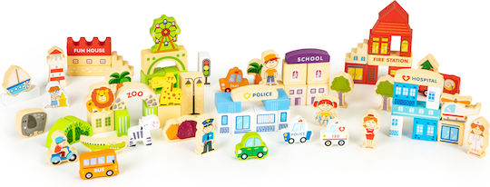 Ecotoys Building Blocks City For 3+ Years 120 Pieces