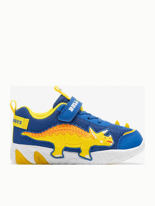 Kids Sneakers Anatomic with Scratch & Lights Blue