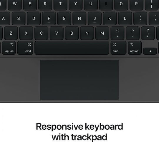 Apple Magic Keyboard Flip Cover Ελληνικά Μαύρο (iPad Pro 2022 12.9') MJQK3GR/A