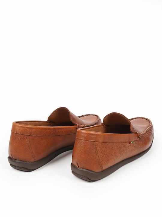 Δερμάτινα Ανδρικά Loafers σε Ταμπά Χρώμα