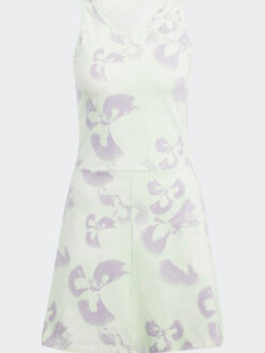 Summer Athletic Dress Sleeveless Green