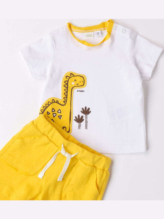 Kids' Set with Shorts Summer 2pcs White 0113