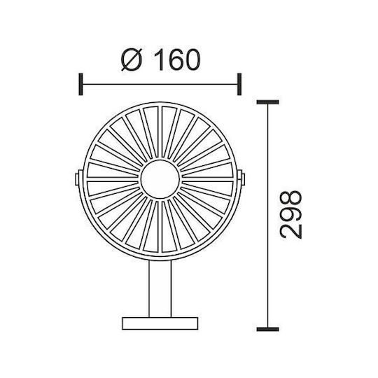 Spot Light USB Office/Home Clip-On Fan Black 2W 3275