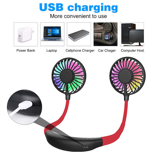 Ventilator Gât USB Roșu