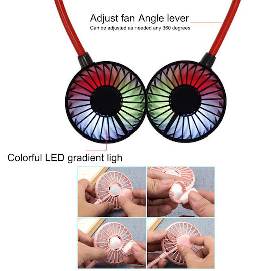 Ventilator Gât USB Roșu