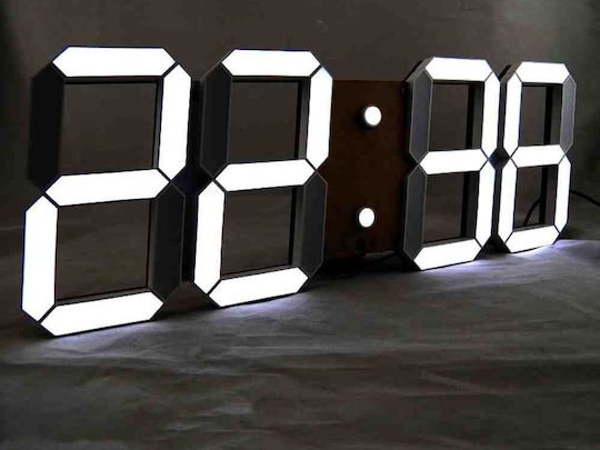 Digital LED Tabletop Clock with Alarm Black ZK11453QWS8B