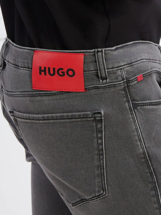 Hugo Boss Pantaloni de Bărbați din Jean în Croială Extra Slim Grey