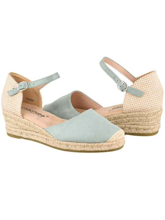 Amarpies Women's Platform Espadrilles Green