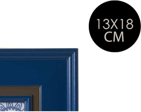 Crystal Blue Plastic Frame 21 X 26 X 2 Cm
