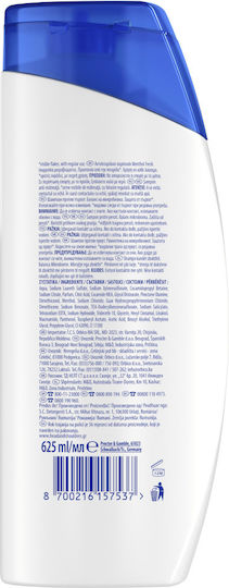 Head & Shoulders Cool Menthol Shampoos against Dandruff 625ml