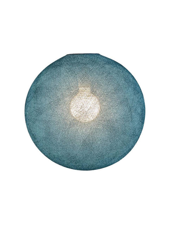 La Case de Cousin Paul Kids Single Ceiling Light E27 Globe Blue 40W 38x38cm