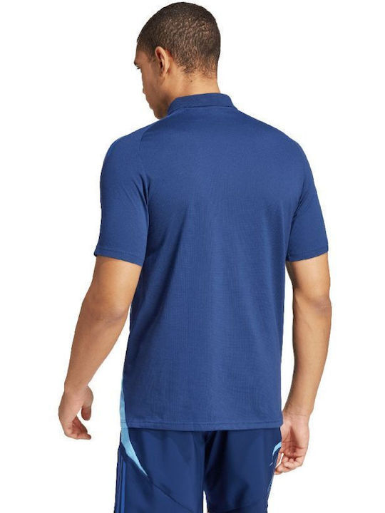 Adidas Tiro 24 Competition Herren Sportliches Kurzarmshirt Polo Marineblau