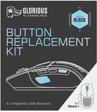Glorious Model I Replacement Button Kit - Black Glo-acc-ms-i-bk-b-rep