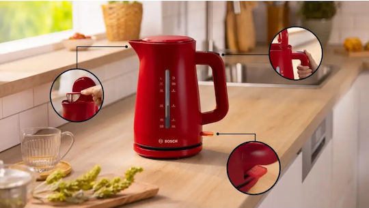 Bosch MyMoment Βραστήρας 1.7lt 2400W Κόκκινος