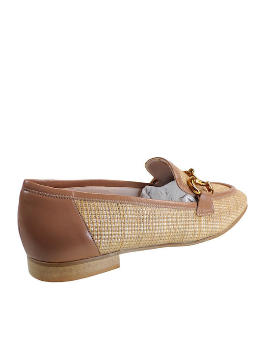 Damen Mokassins in Tabac Braun Farbe