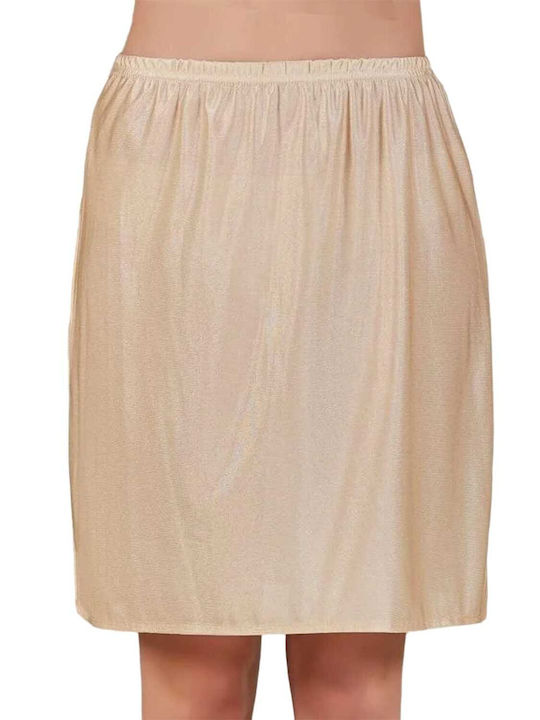 Berrak Mini Skirt in Beige color
